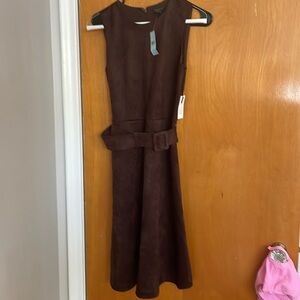 NWT brown suede like dress from AT